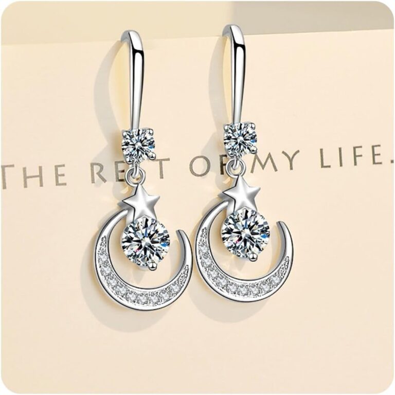 Read more about the article 925 Sterling Silver Earrings for Women Diamond Cubic Zirconia Earrings Birthday Gift for Her