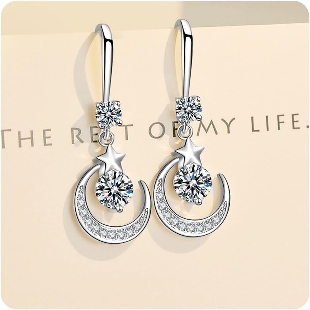 Read more about the article 925 Sterling Silver Earrings for Women Diamond Cubic Zirconia Earrings Birthday Gift for Her