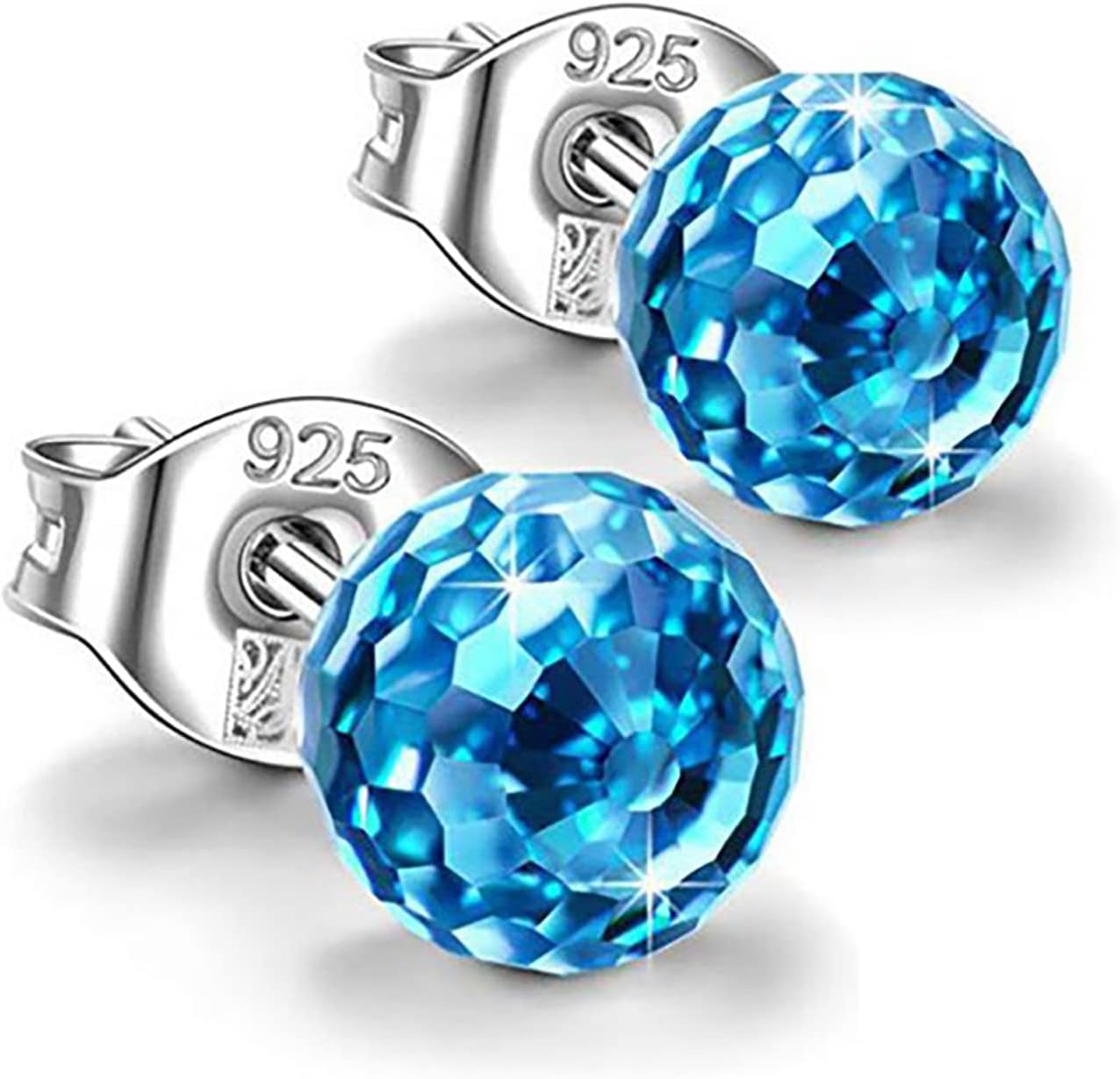 Read more about the article Women Synthetic Diamond Earrings, 18K White Gold Plated Round Square Cubic Zirconia Hypoallergenic Studs Earrings