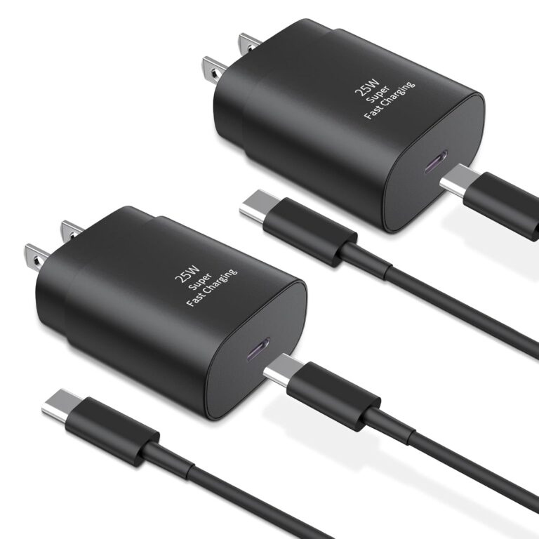 Read more about the article Type C Charger Fast Charging,2Pack 25W Super Fast USB C Charger Block with 6Ft USB C Cable Compatible with Samsung Galaxy S24 Ultra/S23/S22/S21/S20/Note 20/10,Pixel 6 5 4 Pro XL/iPhone 15 Series