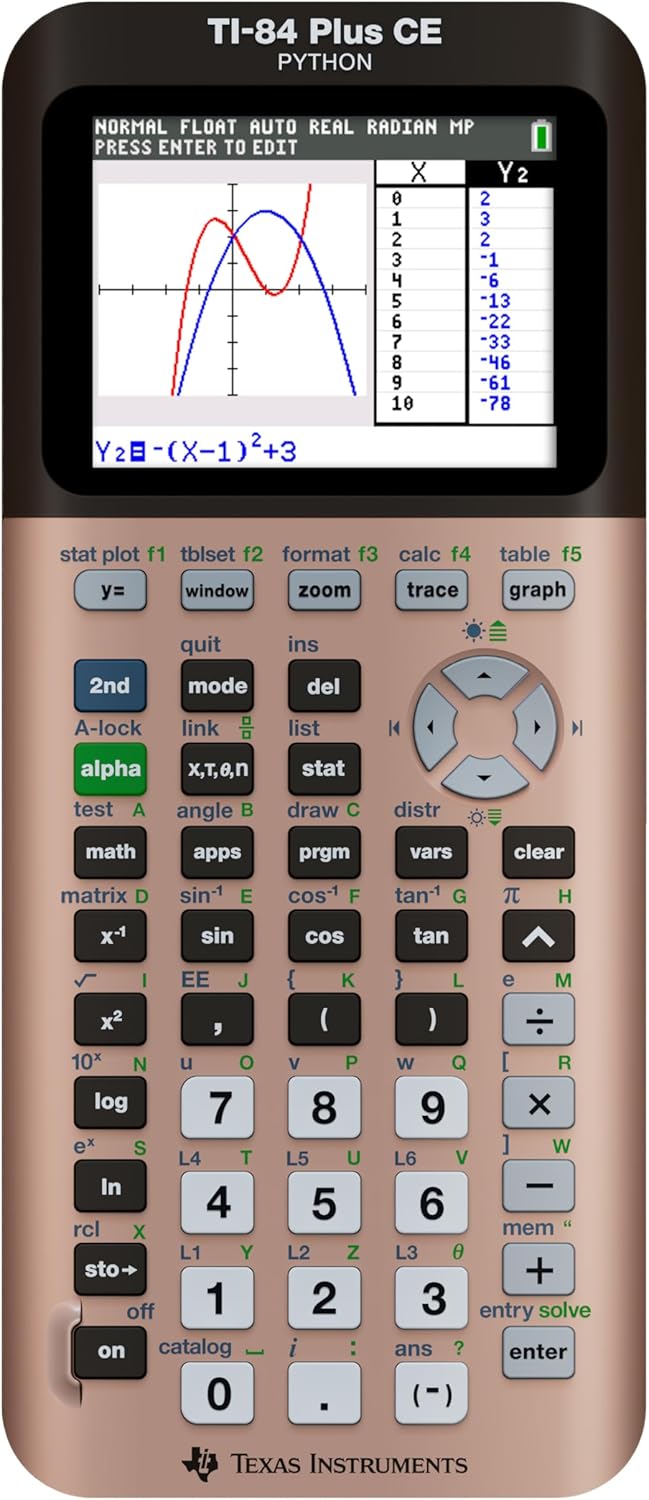 You are currently viewing Texas Instruments TI-84 Plus CE Color Graphing Calculator, Rose Gold (Metallic)