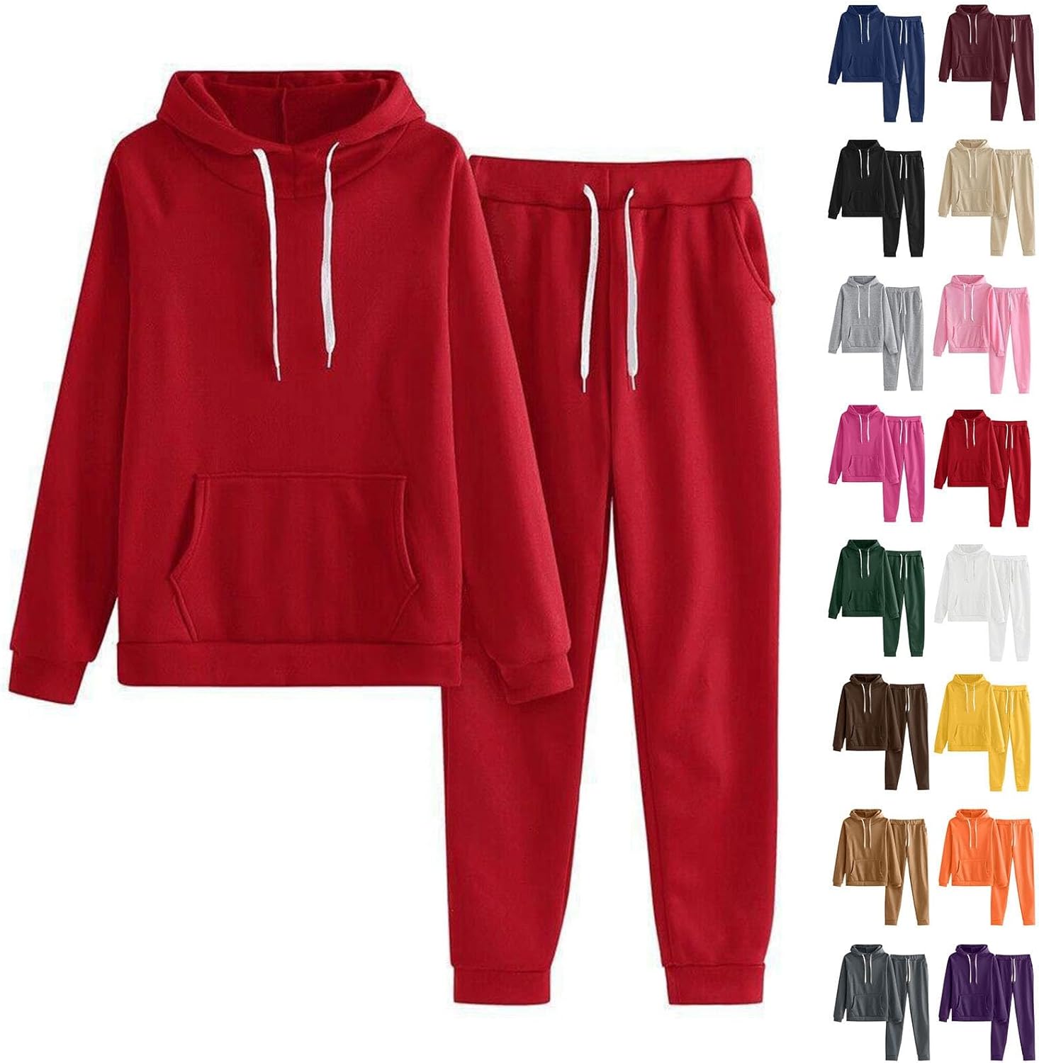 You are currently viewing Nantdog Jogger Sets for Women 2 Piece Lounge Sets Fall Sweatshirt Sets Outfits Matching Sweatsuits T