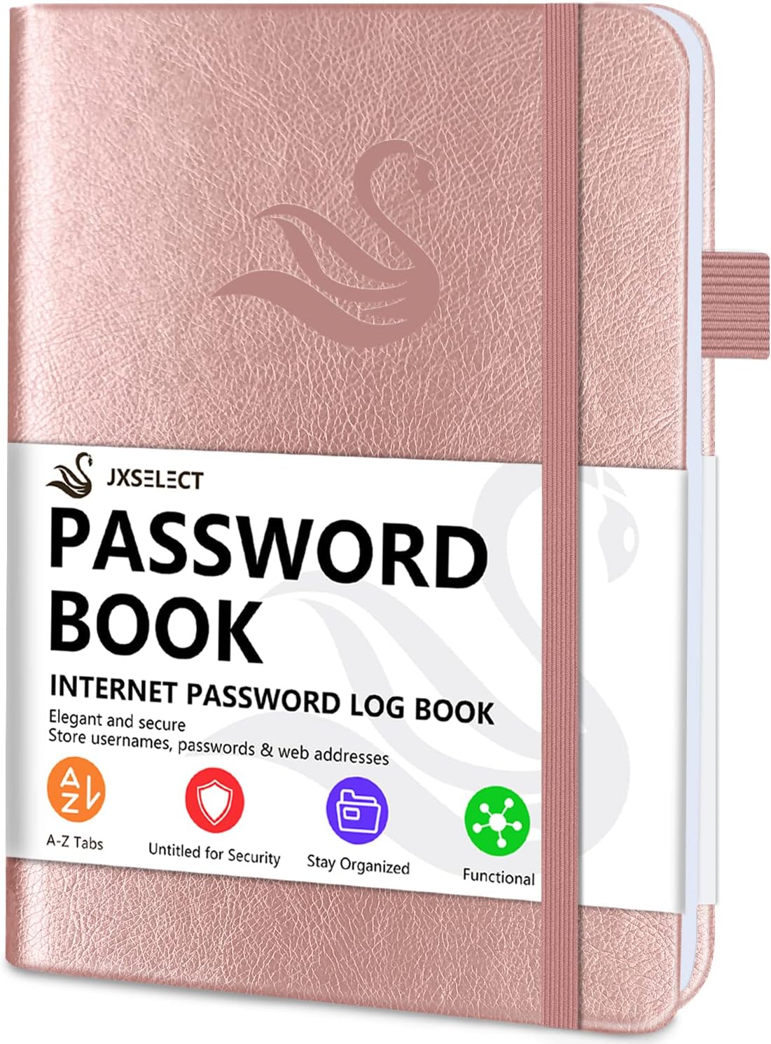You are currently viewing Elegant Password Book with Alphabetical Tabs – Hardcover Password Book for Internet Website Address Login – 5.2″ x 7.6″ Password Keeper and Organizer w/Notes Section & Back Pocket (Rose Gold)