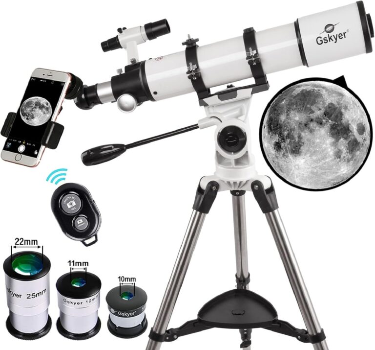 Read more about the article Gskyer Telescope 600x90mm AZ Astronomical Refractor Telescope for Adults Astronomy, German Technology Scope