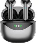Digital Pro 4 Wireless Earbuds, Bluetooth 5.4, Hi-Fi Stereo Sound, Long Battery Life, Hands-Free Calling, Dual LED Display, USB-C Fast Charging, Compatible with Android/iOS. (Black)