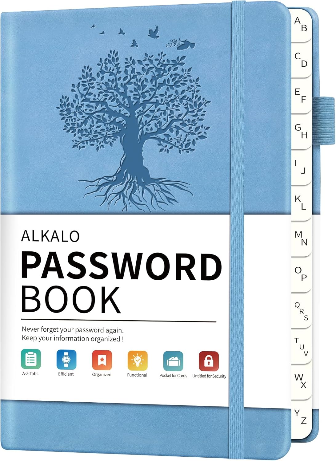 You are currently viewing Password Book with Alphabetical Tabs, 4.5″x5.9″Small Pocket Password Keeper Book, 160 Pages/100GSM Hardcover Notebook, Password Organizer for Internet Website Address Login