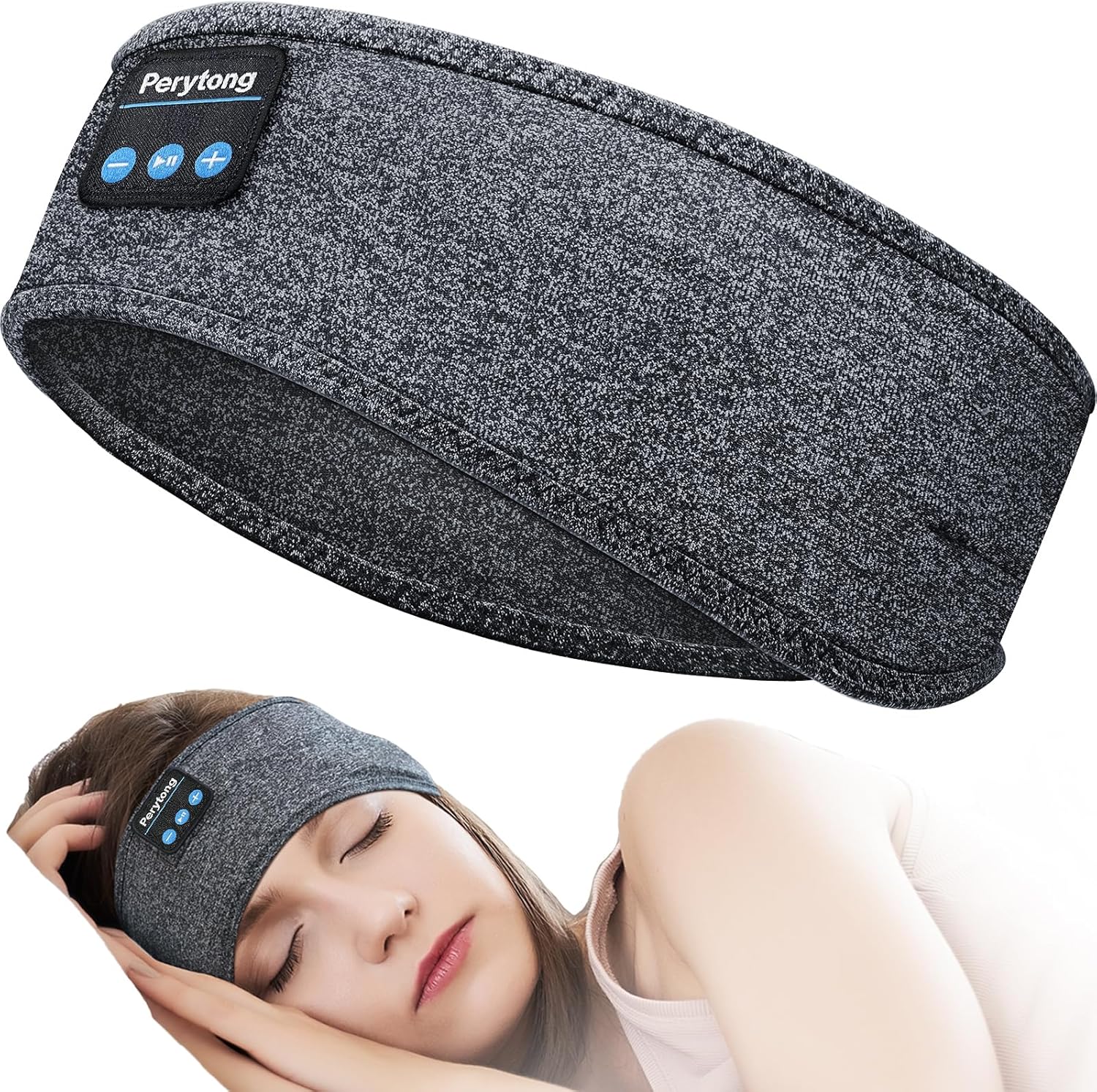 You are currently viewing Perytong Sleep Headphones Wireless, Bluetooth Sports Headband Headphones with Ultra-Thin HD Stereo Speakers Perfect for Sleeping,Workout,Jogging,Yoga,Insomnia, Air Travel, Meditation (Charcoal Grey)