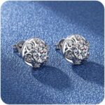 925 Sterling Silver Earrings for Women Diamond/Bow Earrings Jewelry Birthday Wedding for Her