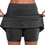 Athletic Skorts for Woman Elastic Tennis Yoga Shorts Hight Waist Solid/Gradient Skirts Tummy Control Skinny Joggers