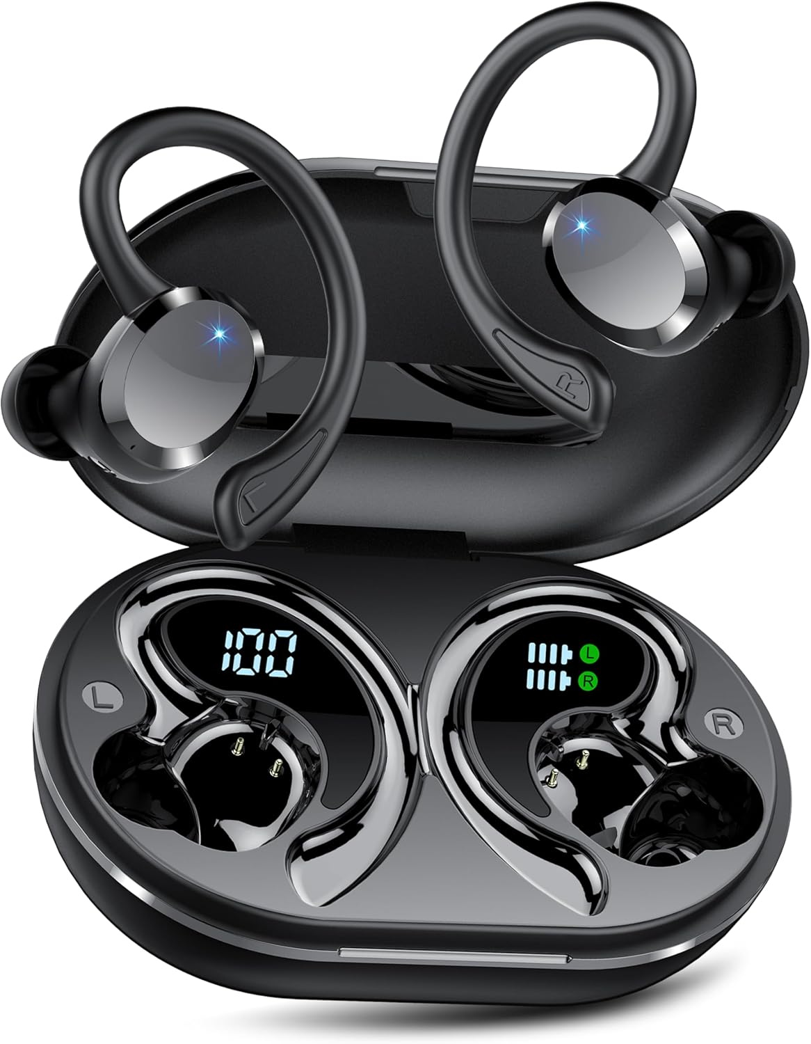 You are currently viewing Wireless Earbuds, 2026 Bluetooth 5.4 Headphones HiFi Stereo, Bluetooth Earbuds with ENC Noise Cancelling Mic, IP7 Waterproof in Ear Earphones, 68H Dual LED Display Ear buds for Workout Sports