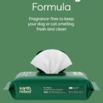 Earth Rated Dog Wipes for Paws & Butt, Deodorizing, Unscented, 400ct